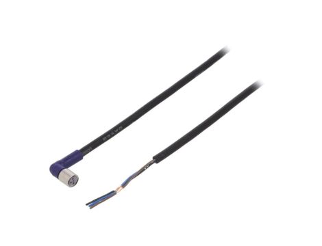 XS3FLM8PVC3A2M Przewód przyłączeniowy o długości 2m, gwincie M8, liczbie pinów 3, maksymalnym prądzie 0,5A