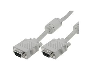 AK-310103-100-E Kabel D-Sub 15pin HD wtyk z obu stron szary 10m