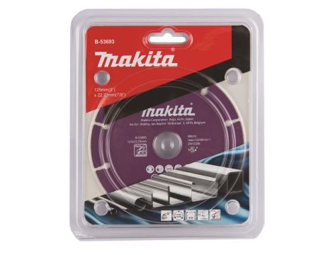 MAKITA TARCZA DIAMENTOWA 125x22,23mm SEGMENT/UNIWERSALNA STAL, INOX, PVC, BETON, ZAPRAW - 2