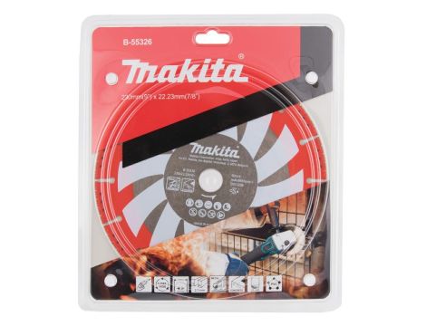 MAKITA TARCZA DIAMENTOWA RESCUE 230x22,23mm SEGMENT(SUCHO) STAL, INOX, PVC, BETON, SZKŁO - 2
