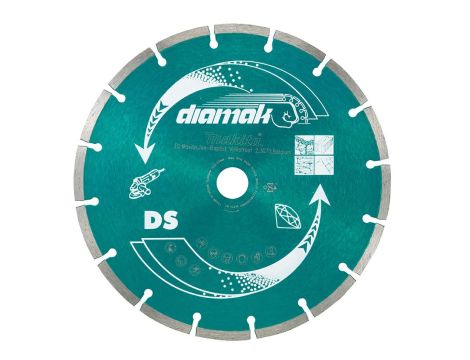 MAKITA TARCZA DIAMENTOWA 115x22,23mm SEGMENT (NA SUCHO) BETON, CEGŁA, MARMUR