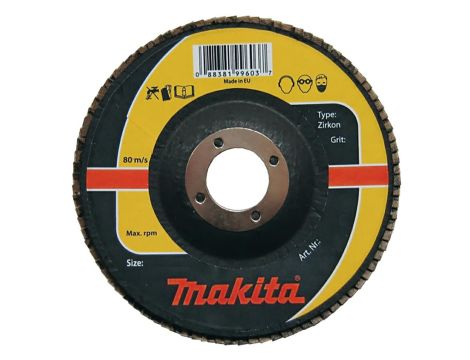 MAKITA ŚCIERNICA LISTKOWA ZIRKON 180x22,23mm P 40 METAL, STAL NIERDZEWNA