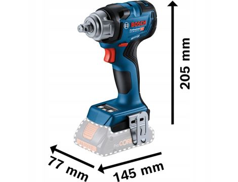 BOSCH KLUCZ UDAROWY 1/2" GDS 18V-330 HC SOLO 330Nm 06019L5000