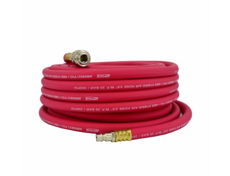 AWTOOLS WĄŻ PNEUMATYCZNY HYBRYDOWY Z SZYBKOZŁĄCZAMI 10mm x 10m - 2