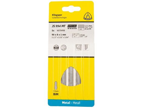 KLINGSPOR BRZESZCZOT DO WYRZYNARKI  90x8x1mm JS 994 MT /5szt.