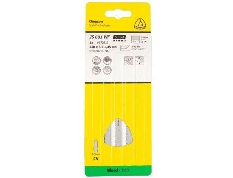 KLINGSPOR BRZESZCZOT DO WYRZYNARKI 130x8x1,45mm JS 601 WF /5szt.