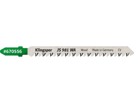 KLINGSPOR BRZESZCZOT DO WYRZYNARKI 130x8x1,7mm JS 981 WA /5szt.