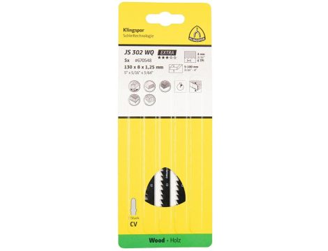 KLINGSPOR BRZESZCZOT DO WYRZYNARKI 100x8x1,25mm JS 302 WQ /5szt. - 2