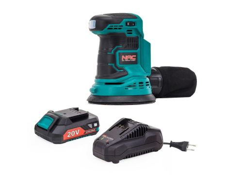 NAC SZLIFIERKA MIMOŚRODOWA 20V  1x 2,0Ah