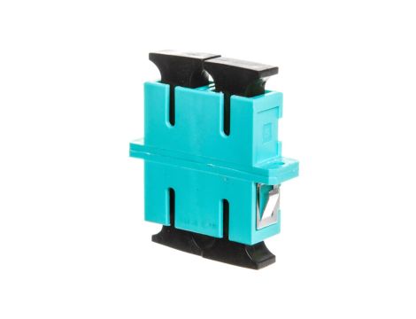 Adapter światłowodowy SC/SC, duplex, wielomodowy OM3, ceramiczna ferrula, błękitny DN-96005-1