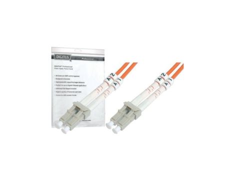 Patch cord światłowodowy LC/LC duplex MM 50/125 OM2 3m LS0H pomarańczowy DK-2533-03