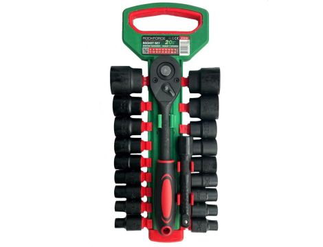ROCKFORCE ZESTAW KLUCZY  20el. 1/2"  8-32mm