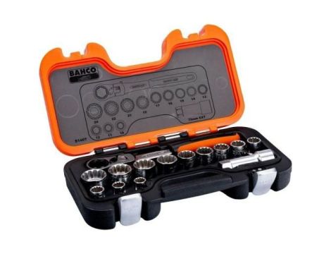 BAHCO ZESTAW KLUCZY  14el GRZECHOTKĄ PRZELOTOWĄ