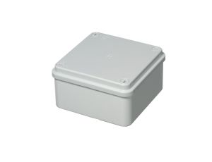 Puszka natynkowa gładka z pokrywą seria 415105x105x55 szara EC415C4 /opak. 80/