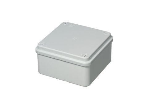 Puszka natynkowa gładka z pokrywą seria 415105x105x55 szara EC415C4 /opak. 80/