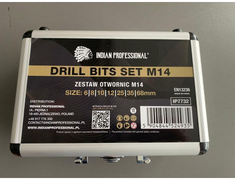 KORONA DIAMENTOWA M14 ZESTAW 6/8/10/12/35/68mm WIERCENIE NA SUCHO /INDIAN PROFESSIONAL