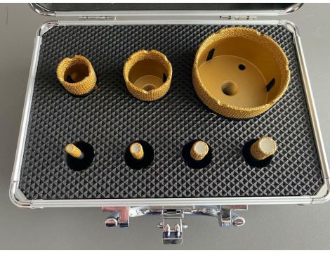 KORONA DIAMENTOWA M14 ZESTAW 6/8/10/12/35/68mm WIERCENIE NA SUCHO /INDIAN PROFESSIONAL - 2