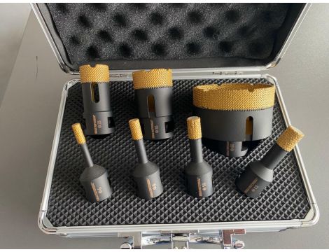 KORONA DIAMENTOWA M14 ZESTAW 6/8/10/12/35/68mm WIERCENIE NA SUCHO /INDIAN PROFESSIONAL - 3