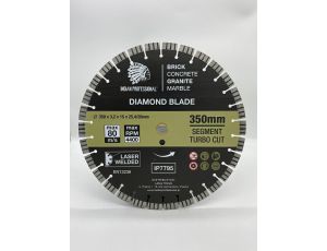 TARCZA DIAMENTOWA 350mm SEGMENT TURBO CUT  INDIAN PROFESSIONAL 15mm