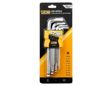 JCB IMBUSY  9szt. /DŁ. /KULA  1.5-10mm - 2