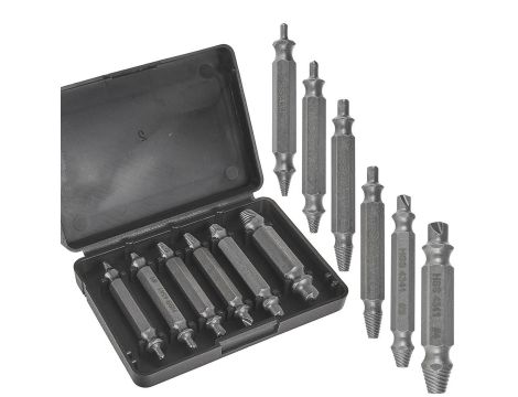 WYKRĘTAK DUSTRONNY DO ZERWANYCH ŚRUB 6szt.