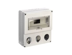 Rozdzielnia budowlana pusta 12 mod.3 gniazda 16/32A szara EC69014