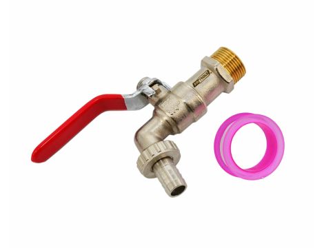 AWTOOLS KRAN OGRODOWY MOSIĄDZ NIKLOWANY 1/2" GWINT ZEWNĘTRZNY 3/4"