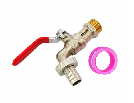 AWTOOLS KRAN OGRODOWY MOSIĄDZ NIKLOWANY 3/4" GWINT ZEWNĘTRZNY 1"