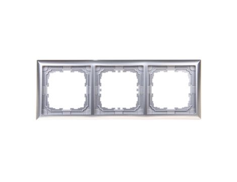 KOS66 Ramka potrójna aluminium 664083