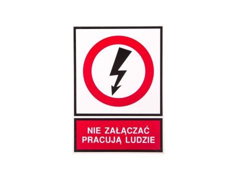 Tabliczka TZZ 148X210P NIE ZAL.P.L. E04TZ-01032140300 /10szt./