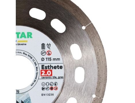 DISTAR TARCZA DIAMENTOWA ESTHETE 115 x 1,1 x 8 x 22,23mm - 2