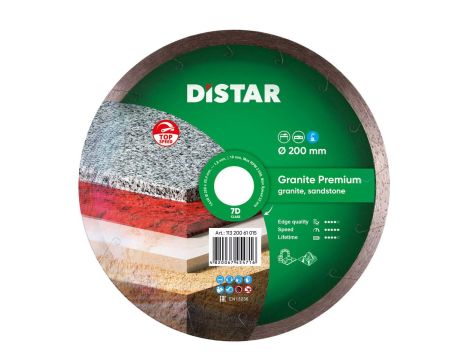 DISTAR TARCZA DIAMENTOWA GRANITE PREMIUM 200 x 1,8 x 10 x 25,4