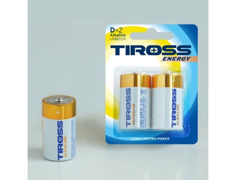 TIROSS BATERIA ALKAICZNE LR20 2szt.