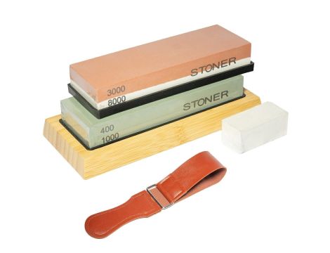 OSTRZAŁKA DO NOŻY KAMIENIE SILVER