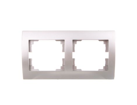 LOGI Ramka podwójna pozioma Srebrny 021470043 25236