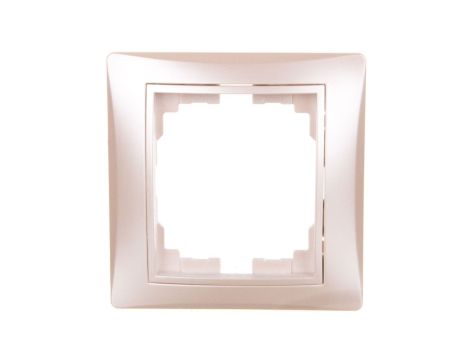 DOMO Ramka pojedyncza pozioma Perłowy biały 011460030 24998