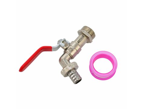 AWTOOLS KRAN OGRODOWY CYNK NIKLOWANY  3/4" GWINT ZEWNĘTRZNY 1"