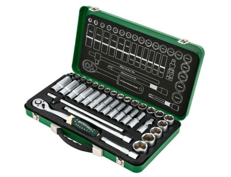 ROCKFORCE ZESTAW KLUCZY  36el. 1/2"  8-32mm