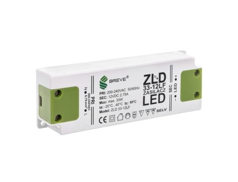 Zasilacz LED 12V DC 33W ZLD 33-12LF 2,75A 19712-9026