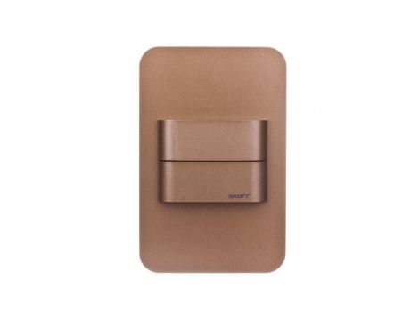 Oprawa przyschodowa DUO SALSA Short LED Light 10 V DC 1,6 W IP 66 3000 K mosiądz mat