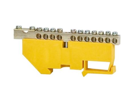 Listwa ochronna 11-modułowa 11x16mm2, 1x35mm2 wysoka podstawa - żółta