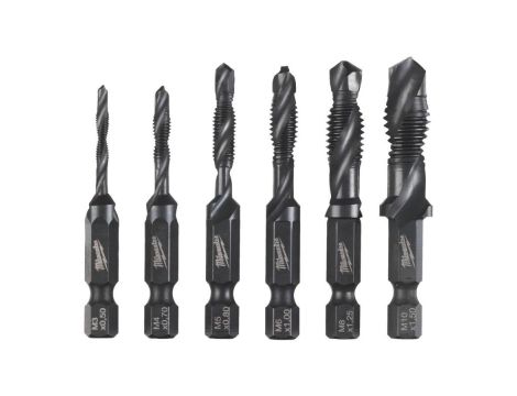 MILWAUKEE GWINTOWNIK KOMBI ZESTAW 6szt. 1/4" - 2