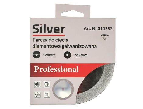 TARCZA DIAMENTOWA DO CIĘCIA 125x1,1x15mm /SILVER