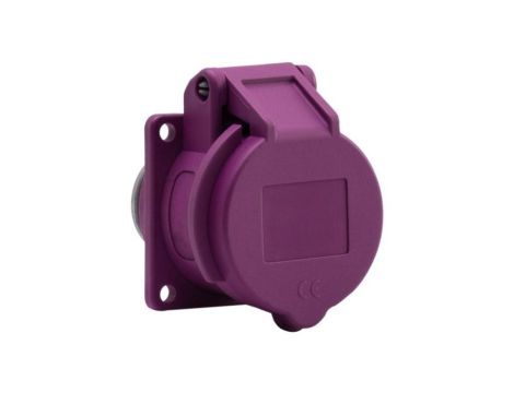 Gniazdo tablicowe przemysłowe niskonapięciowe 16A 2p 24V IP44 Kołnierz 55x55 /FE/