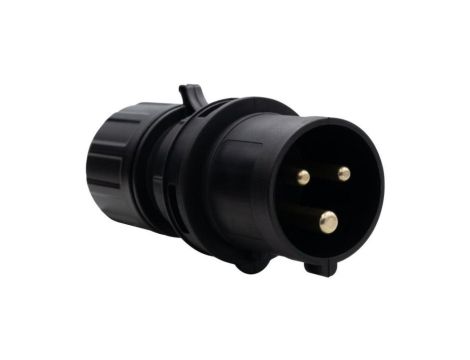 Wtyczka przemysłowa - przenośna 16A 3p 200V-250V /FE/ IP44 czarna