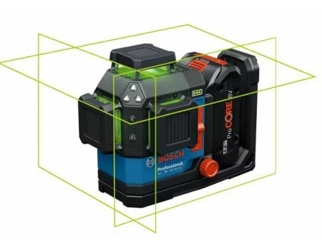 BOSCH LASER PŁASZCZYZNOWY GLL 18V-120-33 CG SOLO ZIELONY +KLAMRA DK 20 +LB136 0601065101