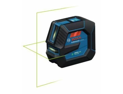 BOSCH LASER KRZYŻOWY GLL 20-22 G ZIELONY USB-C 1x BA 3.7V 3,0Ah XL +UCHWYT LB 10 WALIZKA 0601065602