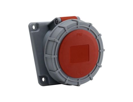 Gniazdo siłowe tablicowe skośne 16A 5p /FE/ IP67