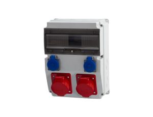 Rozdzielnica CAJA 12M - gniazda 16A 5p, 32A 5p, 2x230V /12 modułów/