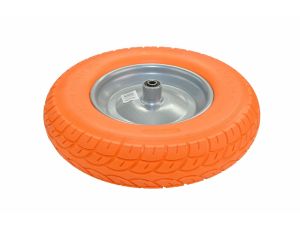 AWTOOLS KOŁO DO TACZKI PNEUMATYCZNE PIANKOWE 400 LEKKIE, FELGA METAL, ŁOŻYSKO+OŚ